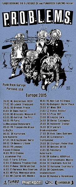 Problems Europe Tour 2015