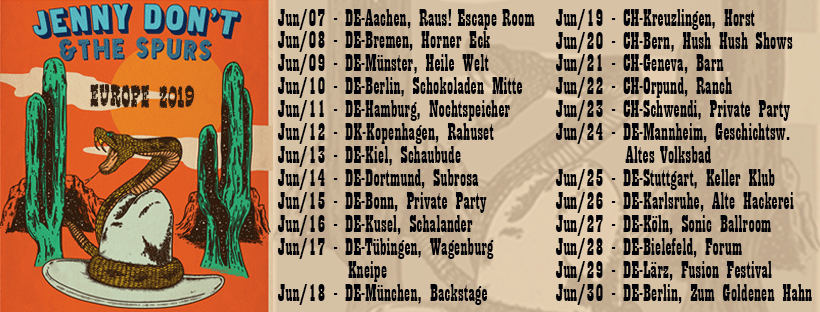 Jenny Don't and the Spurs Europe Tour 2019